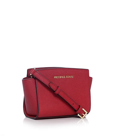 selma michael kors mini red|selma mini crossbody bag.